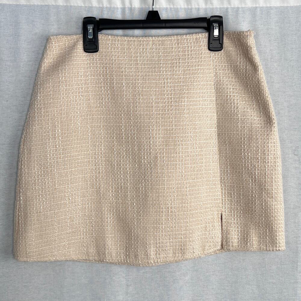4Si3nnai Skirt Womens Medium Bethany Tweed Mini Preppy Academia Clueless Classy
